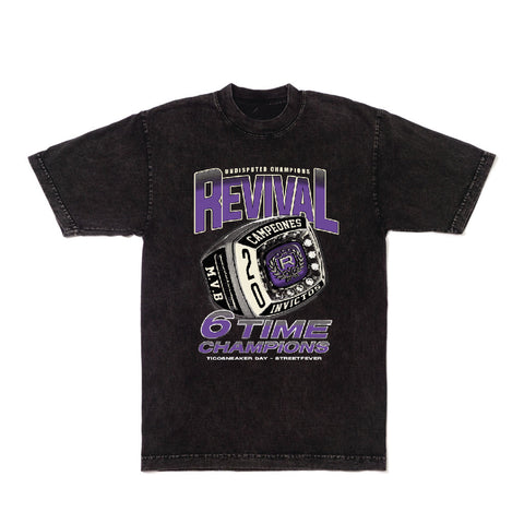 Camiseta - 6 Time Champions Washed Premium Tee