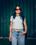Blusa - Concrete Striped Tee
