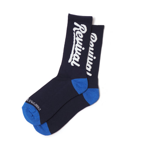 Medias -  Script Socks ( Navy )