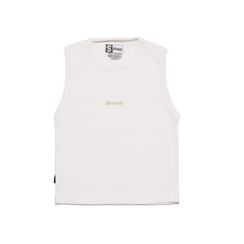 Blusa - Ribbed Tank Top ( Blanco Hueso )