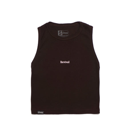 Blusa - Ribbed Tank Top ( Café )