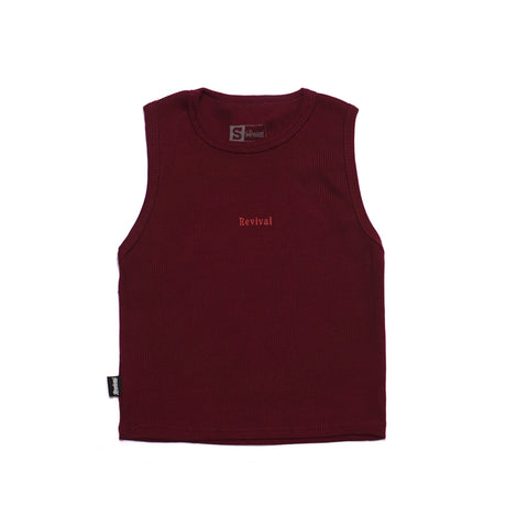 Blusa - Ribbed Tank Top ( Vino )