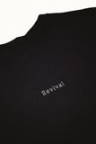 Camiseta - Small Text Boxy Tee  ( Negro )