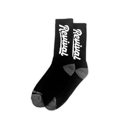 Medias -  Script Socks ( Negro )